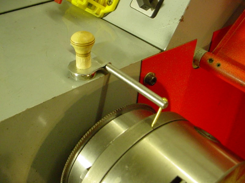Lathe tailstock quill extension index