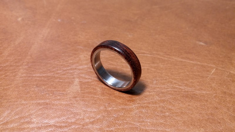 An article on ring making, wood & metal.