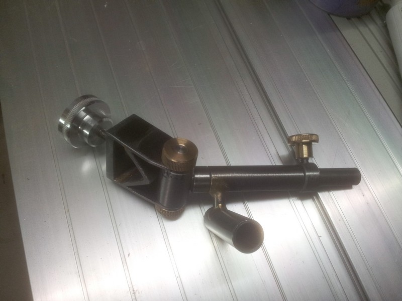 My fixture for sharpening gouges on the wet grinder