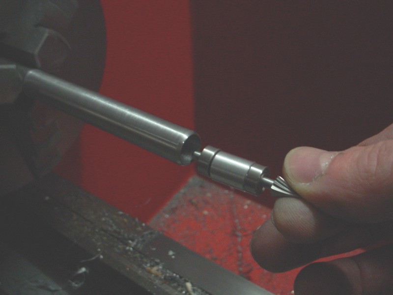 A couple of tiny ball bearings, inserted in the shaft of the tool.