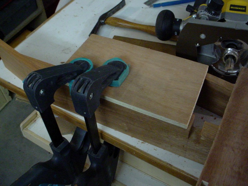 Use of the faux square to root the sides of the tenon.