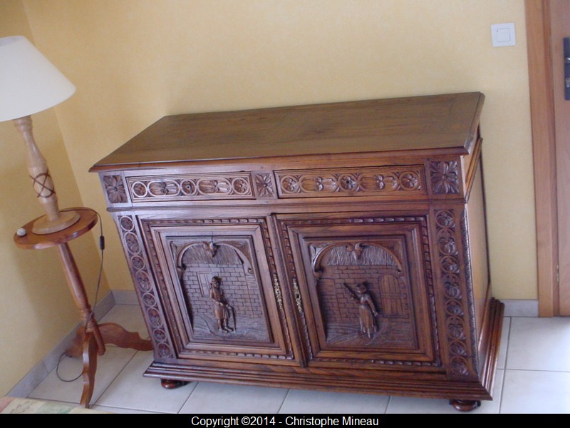 Restoration of breton double body sideboard top