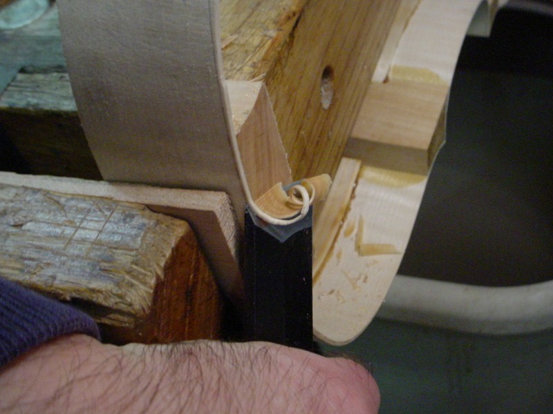 Adjusting the corner blocks height with a japanese chisel, and low angle plane.