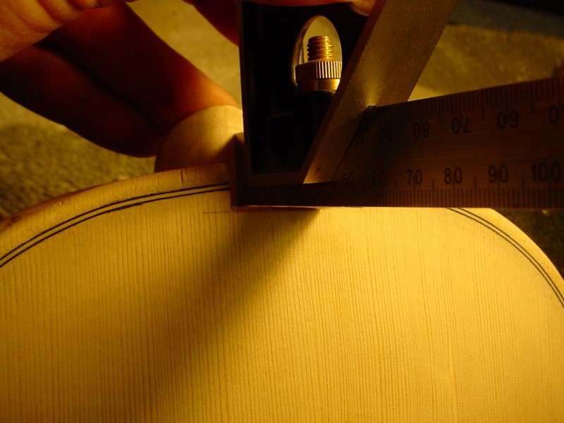 The bottom of the mortise must be perpendicular to the plane of the back plate.