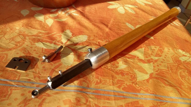 Telescopic hollowing tool