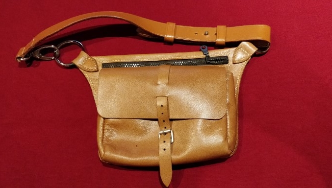 Pochette ceinture en cuir