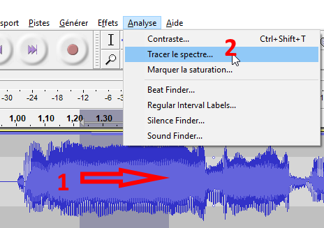 Analyse Spectrale avec Audacity